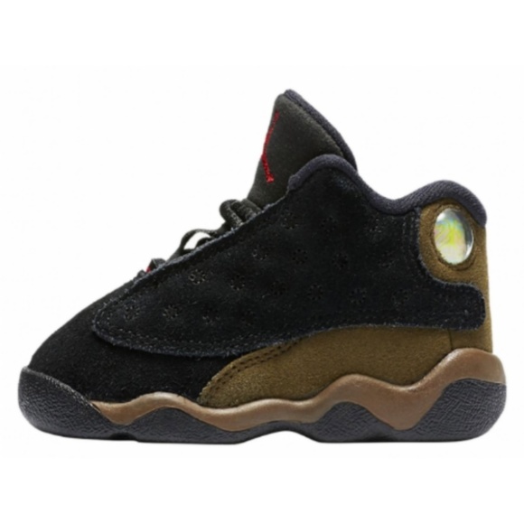 black and olive green 13s